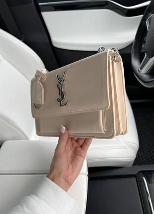 Сумка в стиле ysl sunset beige yves saint laurent6 фото