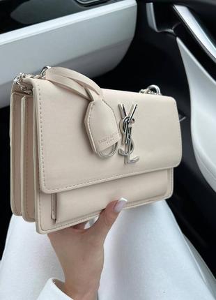 Сумка в стиле ysl sunset beige yves saint laurent5 фото