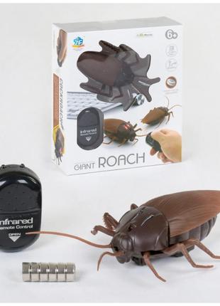 Таракан на радиоуправлении 9916 подсветка, на батарейках с пультом дистанционного управления