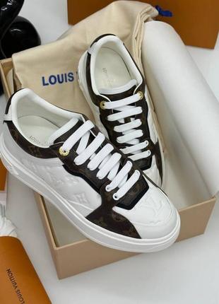 Кросівки кеди в стилі louis vuitton білі