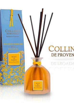Monoi & passion fruit (моной и маракуйя) аромадиффузор collines de provence, 100 мл4 фото