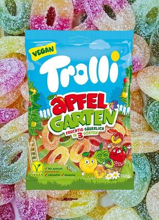 Конфеты желейные trolli apfel garten 150 г (4000512463689)