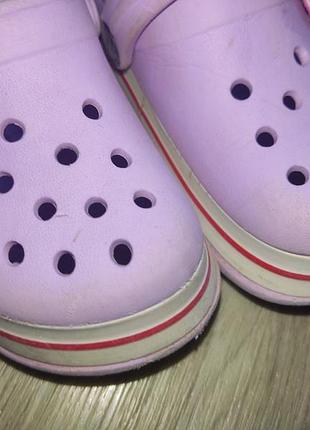 Ризинові тапочки на дівчинку, крокси на дівчинку, 22-23 розмір, 14 см стелька