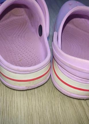 Ризинові тапочки на дівчинку, крокси на дівчинку, 22-23 розмір, 14 см стелька