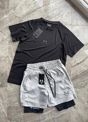 Комплект under armour  футболка  + шорти тайці