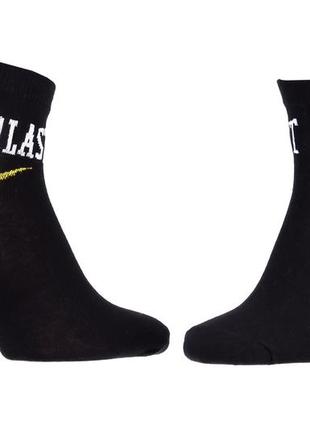 Шкарпетки everlast quarter socks 3 pair чорний уні 35-40