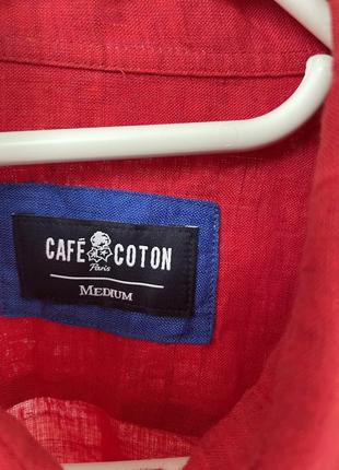 Сорочка льняна cafe coton 100% льон розмір m5 фото