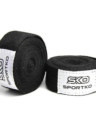Бинт боксерський sportko в1 довжина 3м бавовна