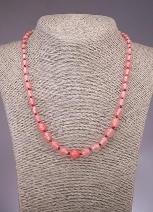 Буси халцедон на збільшення d-6-10 мм l-50 см