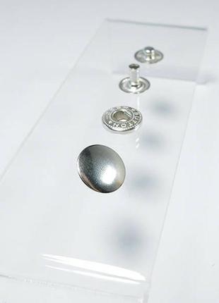 Кнопка альфа 15мм 15шт. золото (520)