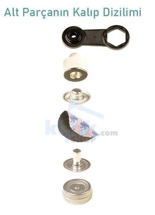 Кнопка альфа 15мм 15шт. золото (520)