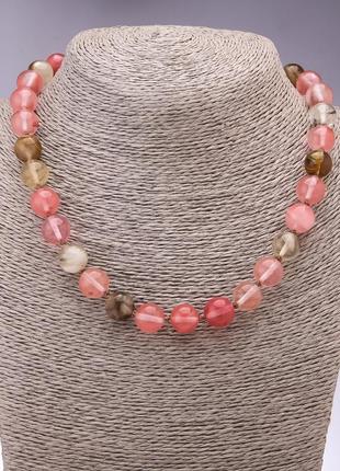 Буси халцедон гладка кулька d — 12 мм l — 45 см