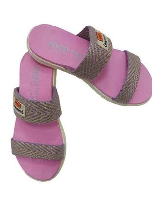 Шльопанці текстиль бузковий 004 р.37 тм yaprak shoes