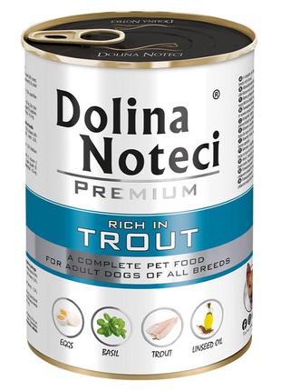 Корм конс. dolina noteci premium для собак з фореллю, 400г