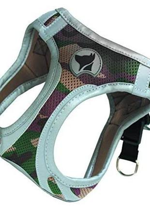 Шлея hiking reflective, мілітари, нейлон, xs 30-33см *