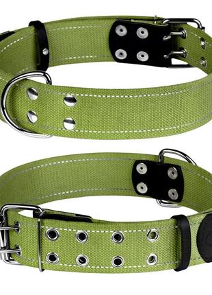 Нашийник для собак бавовняна тасьма collar брезент (ширина 45мм, довжина 56-71см)