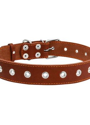 Нашийник "collar" безрозмірний (ширина 35мм, довжина 69см) коричневий2 фото