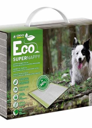 Пелюшки для собак eco (абсорбуючі) 84х57, 14 шт (6 уп/ящ.) (ціна за упаков.)