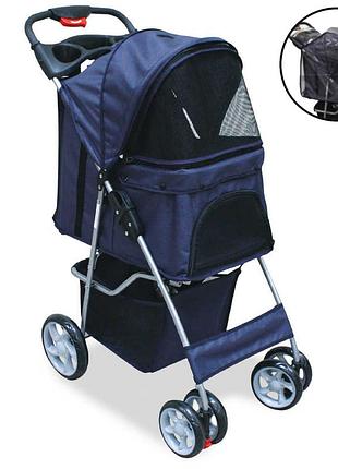 Коляска для собак / котів, дощовик в комплекті, 70х46х100см