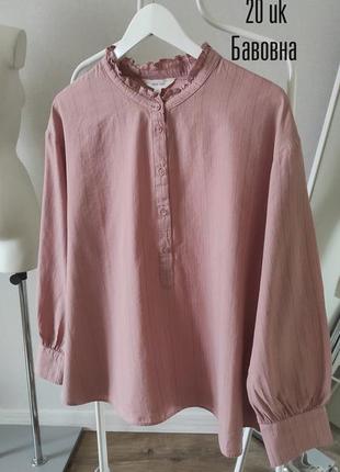 Женская рубашка туника блуза хлопок1 фото