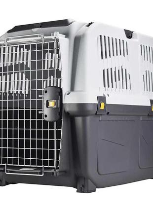 Переноска skudo 5 iata grey 79*58.5*65 h (1 шт./яск) ваган жив. 35кг.