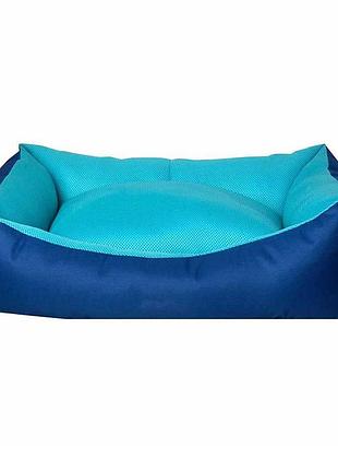 Диван для тварин dondurma,прямокут,з бортиками,(синій/блакит) 50*38*19 см s