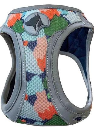 Шлея hiking reflective, арлекін , нейлон, l 46-53см *