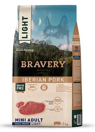 Bravery iberian pork mini adult, сухий корм для собак дрібних порід, зі свининою, 2кг