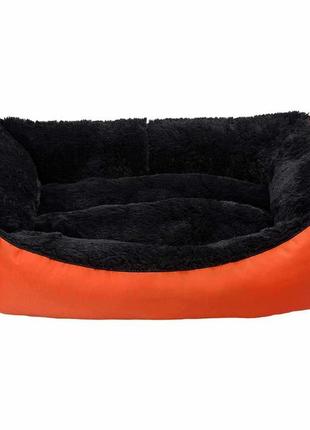 Лежак для тварини jellybean ,прямокутний (помаран/чорний) 78*60*22 см, 25 кг l