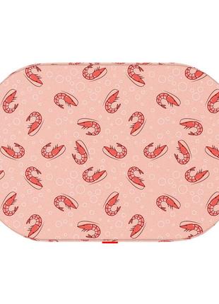 Лежанка для собак waudog relax, малюнок "креветка", зі змінним чохлом , l, ш 100 см, дл 70 см