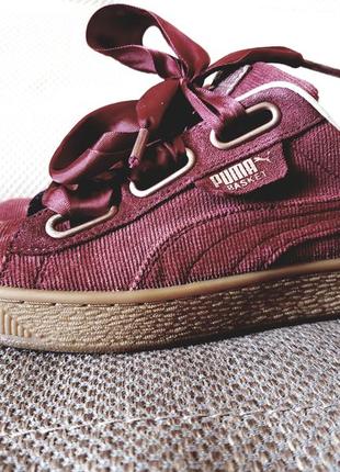 Вельветовые женские кроссовки puma suede. 39/40