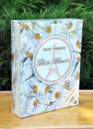 Фотоальбом "каникулы в париже", 200 фото, 10×15 см (только плёночный карман для фото)