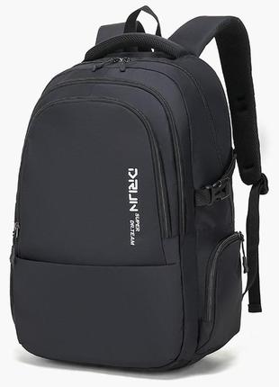 Рюкзак городской drum влагостойкий прочный 15.6" usb-разъем 30л цвет черный