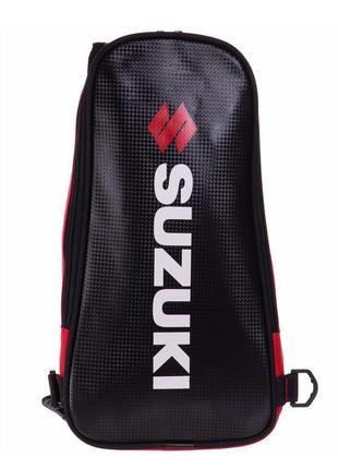 Моторюкзак однолямочный suzuki ms-5481-12 черный-красный