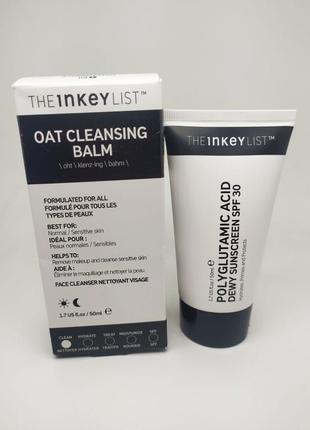 Набор для лица the inkey list oat cleansing balm the inkey list polyglutamic acid1 фото