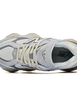 Кросівки new balance 9060 white grey6 фото