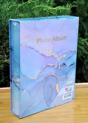 Фотоальбом "воспоминания",, 200 фото, 10×15 см (только плёночный карман для фото)