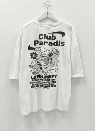 Оверсайз футболка асос asos club paradis