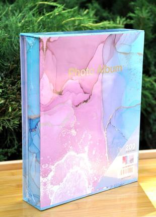 Фотоальбом "воспоминания",, 200 фото, 10×15 см (только плёночный карман для фото)