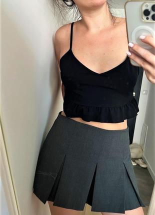 Черный топ zara