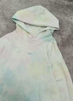 Pari heavyweight oversize tie dye hoodie пару плотное оверсайз худи тай-дай2 фото