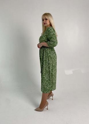 Сукня жіноча оливкова2 фото