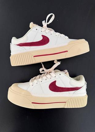 Женские кроссовки nike court legacy lift coconut milk