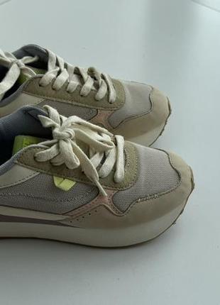 Zara, дитячі кросівки, світлі, б/у,6 фото