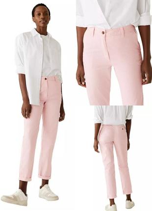 Літні брюки у смужку, котонові літні брюки, актуальні літні штани