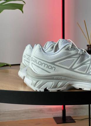 Жіночі кросівки саломон хт-6 білі / текстиль / salomon xt-6 adv white lunar rock 4125297 фото