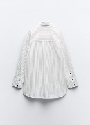 Zara 🔥 рубашка полоска коттон натуральная s, m, l5 фото