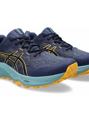 Чоловічі кросівки для бігу asics gel-trabuco 11 синій, бірюзовий, помаранчевий 46,5 (spu1011b605-402 46,5)3 фото