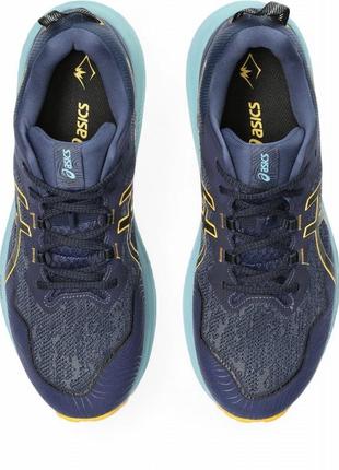 Мужские кроссовки для бега asics gel-trabuco 11 синий, бирюзовый, оранжевый 46,5 (spu1011b605-402 46,5)5 фото