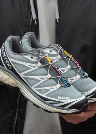 Salomon xt-6 avd dover silver black мужские демисезонные кроссовки